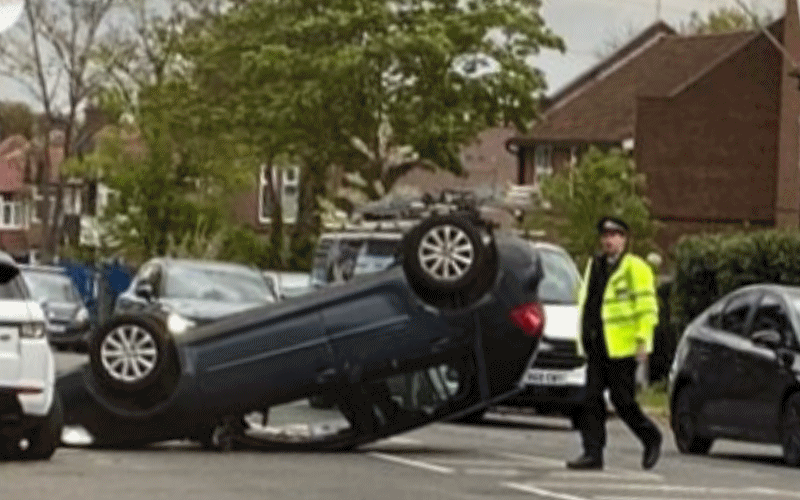 Car on roof | Hillingdon Today