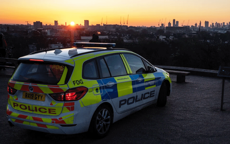 Metropolitan Police car at sunset | Hillingdon Today
