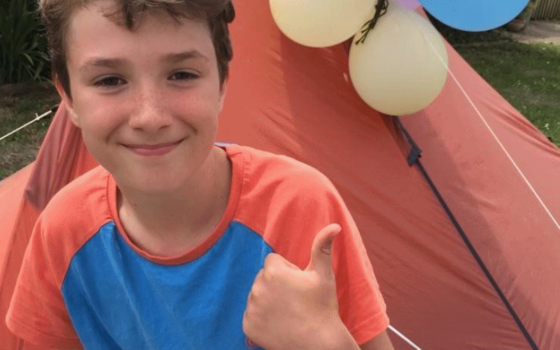 Camping supremo Max ‘Boy in the Tent’ Woosey outside of his Tent | Hillingdon Today