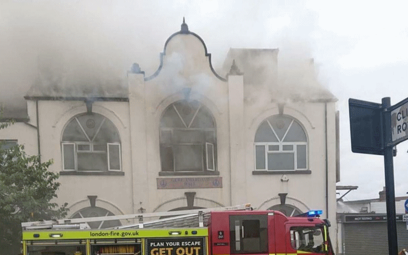 Firefighters tackle fire at Southall temple | Hillingdon Today