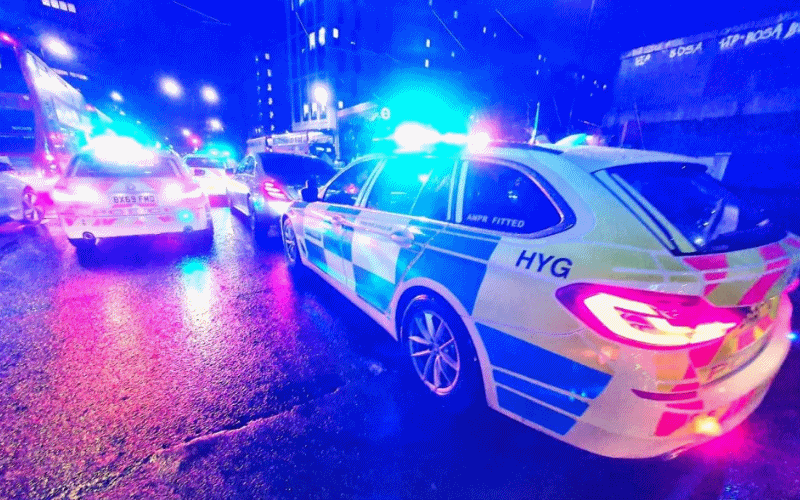 Police cars at night | Hillingdon Today