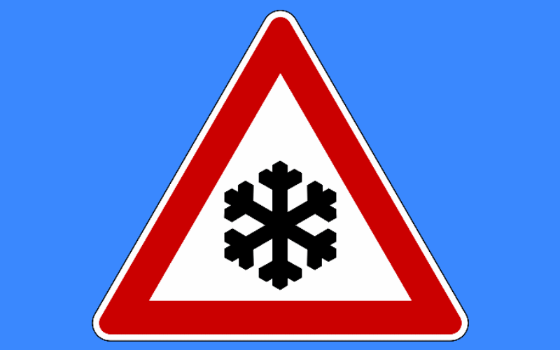 Ice Warning Road Sign | Hillingdon Today
