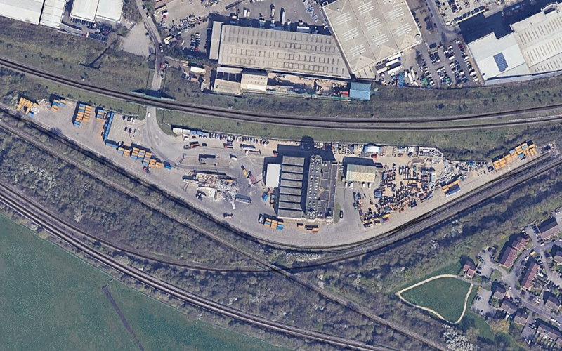 Aerial view of waste transfer site Ruislip | Hillingdon Today