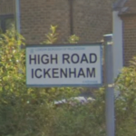 Firefighters called to Ickenham bungalow fire High Road Ickehnam street sign | Hillingdon Today