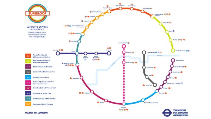 A map of the new Superloop | Hillingdon Today