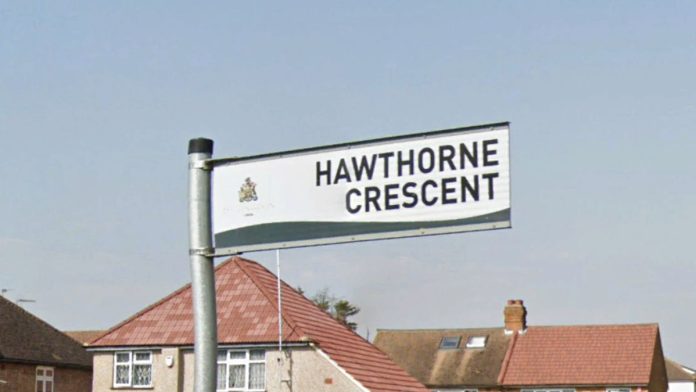 Hawthorne Crescent street sign| Hillingdon Today