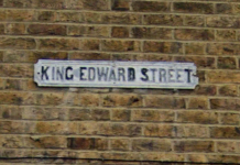 Police urging witnesses to come forward following arson incident in early hours of Wednesday King Edward Street street sign | Hillingdon Today