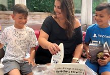 Automatic Recycling Bag Delivery Service Relaunches in Hillingdon Sorting recycling into Hillingdon recycling bag | Hillingdon Today