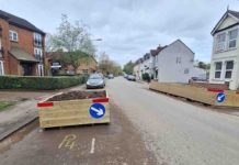 Council Introduces Experimental Traffic Calming Measures in West Drayton Planters in Tavistock Road | Hillingdon Today