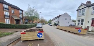 Council Introduces Experimental Traffic Calming Measures in West Drayton Planters in Tavistock Road | Hillingdon Today