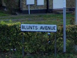 Blunts Avenue street sign | Hillingdon Today