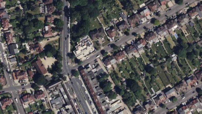 Arial view of Deane Croft Road in Eastcote | Hillingdon Today