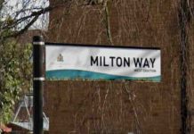 West Drayton House Fire Sparks BBQ Safety Warning Milton Way street sign | Hillingdon Today