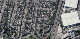 Teen Jailed for 20 Years Over Fatal Hayes Stabbing Ariel view looking towards Bourne Avenue in Hayes | Hillingdon Today