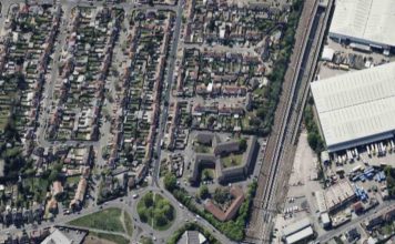 Teen Jailed for 20 Years Over Fatal Hayes Stabbing Ariel view looking towards Bourne Avenue in Hayes | Hillingdon Today