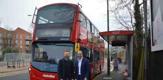 Vital Bus Services Return to West Drayton Station Forecourt Bassam Mahfouz and Danny outside of West Drayton station | Hillingdon Today