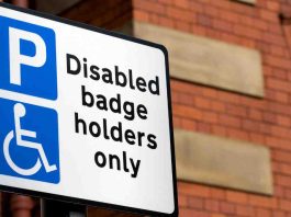 Disabled Badge Holders Only sign | Hillingdon Today