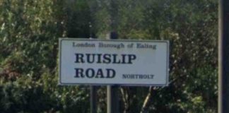Man Arrested After Fatal Northolt Crash: Police Urge Witnesses to Come Forward Ruislip Road steet sign | Hillingdon Today