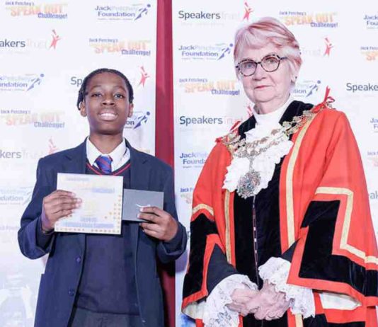 Hillingdon Student Advances in UK’s Largest Public Speaking Competition Kamal Dennis and the Mayor of Hillingdon | Hillingdon Today