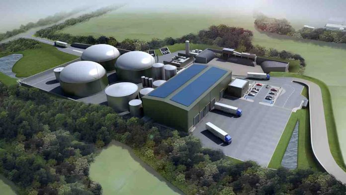 Artist’s impression of the proposed SUEZ anaerobic digestion facility in Sipson | Hillingdon Today