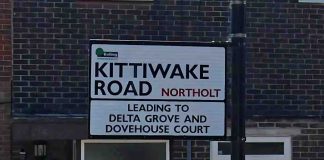 Three Rescued in Northolt House Fire Kittiwake Road Northolt streetsign | Hillingdon Today
