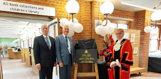 New Library Opens in Civic Centre Uxbridge library opening Hillingdon Mayor Council-leaders | Hillingdon Today