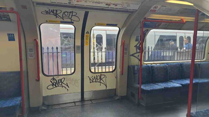 Central line graffiti TfL response | Hillingdon Today