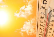 Police Issue Heatwave Warning Amid Soaring Temperatures Thermometer and sun