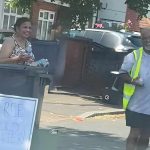 Southall Couple Hands Out Water to Drivers Southall couple hands out water to passing drivers