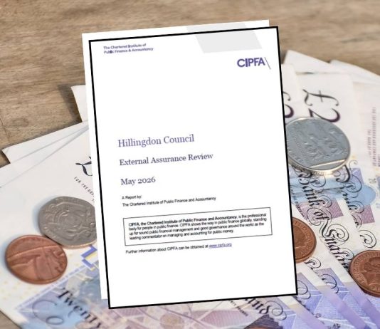 Hillingdon Council Relying on £150m Support Amid Finance Risks Council Report with money below it