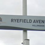 Fire Breaks Out at Hillingdon Takeaway Ryefield Avenue streetsign