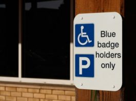 Uxbridge man fined £1,833 for fraudulent Blue Badge use Photo of Blue Badge outdoor sign with the words 'Blue badge holders only'